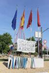 Los piquetes provocan colas a la entrada del campus de Espinardo