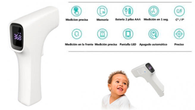 Termómetro LED infrarrojos PRO sin contacto